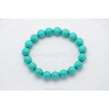 10MM Turquoise round beads bracelet fashion unique jewelry wholesale